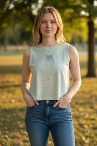 Neu mit Etikett Madhappy x Lululemon Damen mintgrün All Yours bauchfreies Tanktop " - Größe 2 - Bild 1 von 13