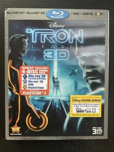 DISNEY Brand New Factory Sealed Tron: Legacy (3d) (Blu-ray 3D, DVD Set 2010) - Picture 1 of 4