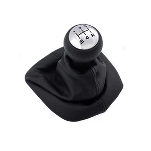 PEUGEOT 207 307 C3 C5 POMMEAU LEVIER DE VITESSE 5 VITESSES SOUFFLET CHROME - Imagen 1 de 4