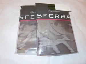 2 Sferra Roseto Abstract Rose Sand Standard Shams $400 - Picture 1 of 6