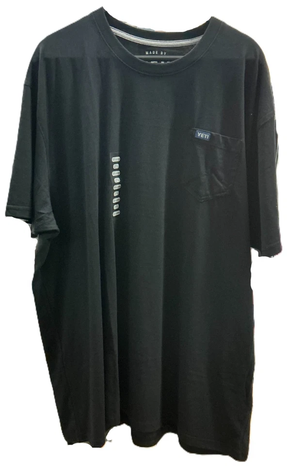 Футболка с коротким рукавом YETI Pocket C&S, черная, XX-Large - Изображение 1 из 4