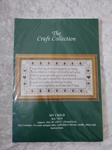 the craft collection cross stitch my child Sampler - Picture 1 of 4