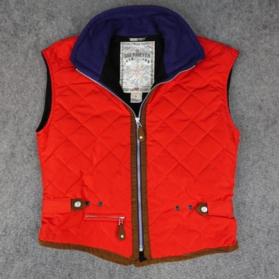 Obermeyer Vest Womens Medium 8 Red Quilted Insulated Ski Nordic Jacket Vintage - Image 1 of 4