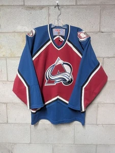 Vintage 90s Colorado Avalanche CCM NHL Jersey Blank Adult Size L - Picture 1 of 6