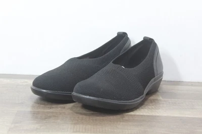 Clarks Women's Black Knit Platform Shoes Size 9 M (MB-1631) - Image 1 of 4