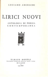Neue Lyrer, Luciano Anceschi, U. Hoepli, 1943 - Bild 1 von 1