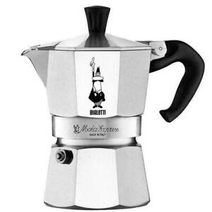 Bialetti Moka Express Stovetop Coffee Maker - High Quality - Aluminium - 2 Cup