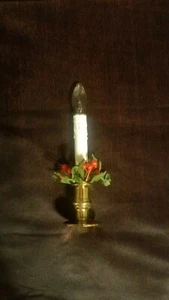 VELA de plástico de 9" a batería con base de latón sintético - Imagen 1 de 8