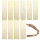  20 Pcs Wood Wooden Blank Bookmark Reading Page Markers Tags