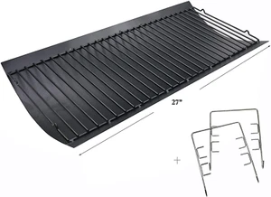 27in Charcoal Grill Ash Pan Parts With 2 Pcs Hanger For Chargriller - Picture 1 of 7
