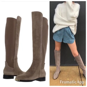 * Neu ohne Karton 340 $ Cole Haan Grand Ambition Huntington Overknee-Stiefel Größe 6 Wildleder Grand - Bild 1 von 8