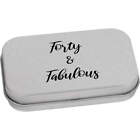 'Forty and Fabulous' Metal Hinged Tin / Storage Box (TT046852)