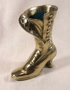 Large Vintage Victorian Lady’s Brass Button Shoe Pin Cushion - Picture 1 of 4