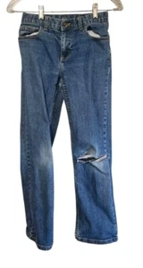 Wonder Nation Girl's Sz 12 Jeans Relaxed Distressed Jeans - Picture 1 of 8