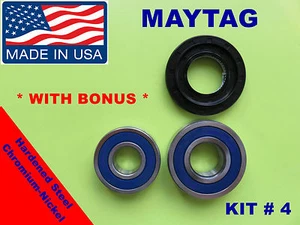 FRONT LOAD WASHER,2 TUB BEARINGS AND SEAL, Maytag,Amana, KIT # 4 , - Picture 1 of 3