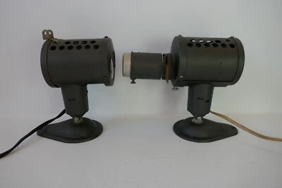 2 anciennes lampes LITA projecteur spot atelier cinema 0175 et 0135 cremer indus - Photo 1/4