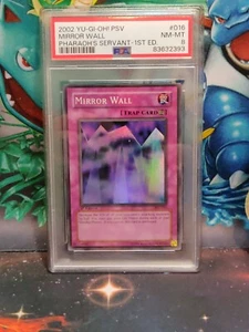 Yugioh Mirror Wall 016 PSV 1st Edition PSA 8 - Imagen 1 de 2
