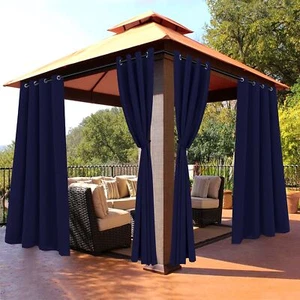 BONZER Waterproof Outdoor Blackout Curtains for Patio - Thermal Insulated Sun... - Picture 1 of 6