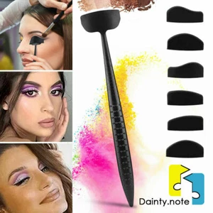 6-in-1 Stamp Cut Crease Line Kit Eyeshadow Applicator Fixer Stencil Tool Shadow - Picture 1 of 10