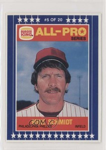 1986 Burger King All-Pro Mike Schmidt #5 HOF