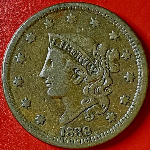 1838 MATRON HEAD LARGE CENT Cover