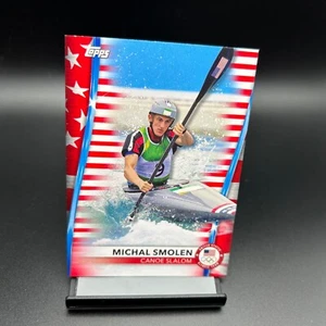 2020 2021 Topps US Olympics U.S. Flagge /299 #53 Michal Smolen Kanu Slalom - Bild 1 von 2