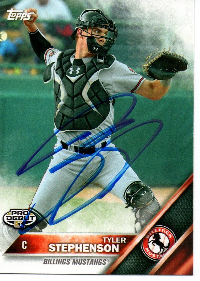 Tyler Stephenson Cincinnati Reds 2016 Topps Pro Debut Signed Card - Image 1 of 1