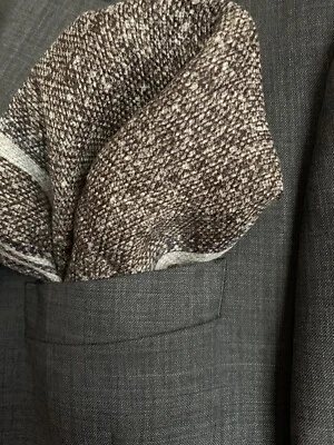 NWT Brunello Cucinelli  Brown/Melange Men Pocket, Italy - Image 1 of 4