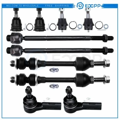 10pcs Fits 2006 2007 2008 Dodge Ram 1500 2WD RWD Complete Front Steering Kit - Imagem 1 de 4