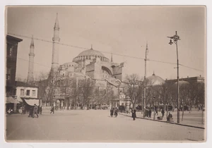 TURQUIE Constantinople - Mosquée Ste Sophie - Vintage argentic print c.1921/1922 - Imagen 1 de 2