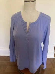 sonoma life style tops blue long sleeve medium - Picture 1 of 7