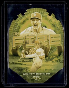 2022 Topps Fire #EF-20 Walker Buehler En Fuego Gold Minted - Picture 1 of 2