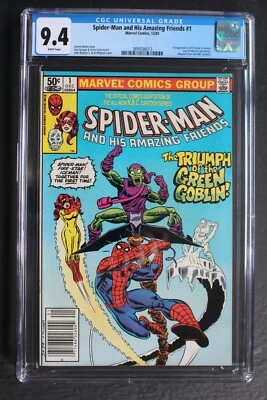 SPIDER-MAN & HIS AMAZING FRIENDS #1 Ice Man FIRE-STAR Goblin 1981 MOVIE CGC 9.4 - Image 1 of 2