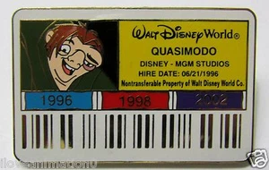 Disney WDW Cast ID Badge Card Quasimodo from Hunchback of Notre Dame Pin ** - Picture 1 of 2