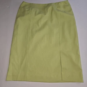 Falda lápiz elástica Talbots para mujer 12 verde informal trabajo oficina carrera  - Imagen 1 de 10