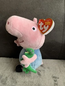 Ty Beanie Babys George Schwein Plüsch Neu Mit Etikett - Bild 1 von 6