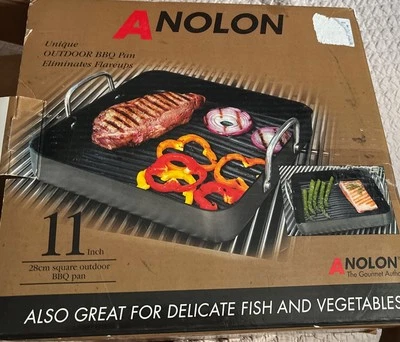 Anolon - Sartén para barbacoa al aire libre - Cuadrada de 11 pulgadas - DuPont - Caja abierta Foto 1 de 4