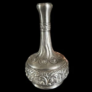 Antico Vintage Derby Argento Vittoriano Quadruplo Piatto Argento Barbiere Bottiglia Bud Vaso - Foto 1 di 7
