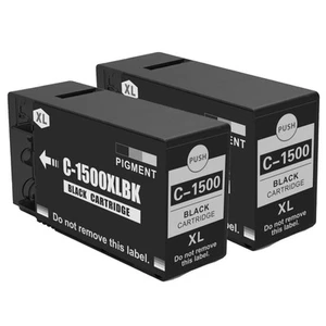 2 Black XL Printer Ink Cartridges for Canon MAXIFY MB2050, MB2155, MB2750  - Picture 1 of 6