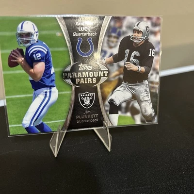 2012 Topps - 派拉蒙对 Andrew Luck, Jim Plunkett #PA-LP (RC) — 第 1/2 张图片