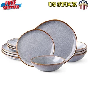 Ceramic Dinnerware Sets,Handmade Reactive Glaze P - Picture 1 of 8