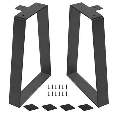 Patas de mesa de metal trapezoidal de 16 '' para muebles hágalo usted mismo patas de banco café y té lateral... Foto 1 de 4