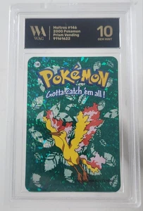 WAG Graded Gem Mint 10 Moltres 146 Pokémon Prism Vending Sticker Carddass 29 - Picture 1 of 2