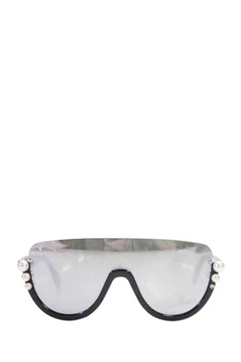 Очки солнцезащитные женские Fendi FF 0296/S 140 мм 13 мм 127 мм украшенные зеркальными линзами серые - Изображение 1 из 4