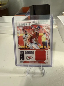Muestras de boletos de novato Panini Contenders Carson Steele 2024 camiseta RC #RTS-CSE - Imagen 1 de 2