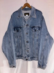 Harley-Davidson Motorcycles Men’s Jean Jacket XL Blue Denim Embroidered - Picture 1 of 4