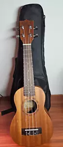 Hricane Ukulele UK-21 Solid Wood 4-String With Case & Accessories - Picture 1 of 11
