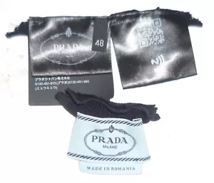 PRADA Logo Designer Tag LABEL Replacement set - Picture 1 of 2