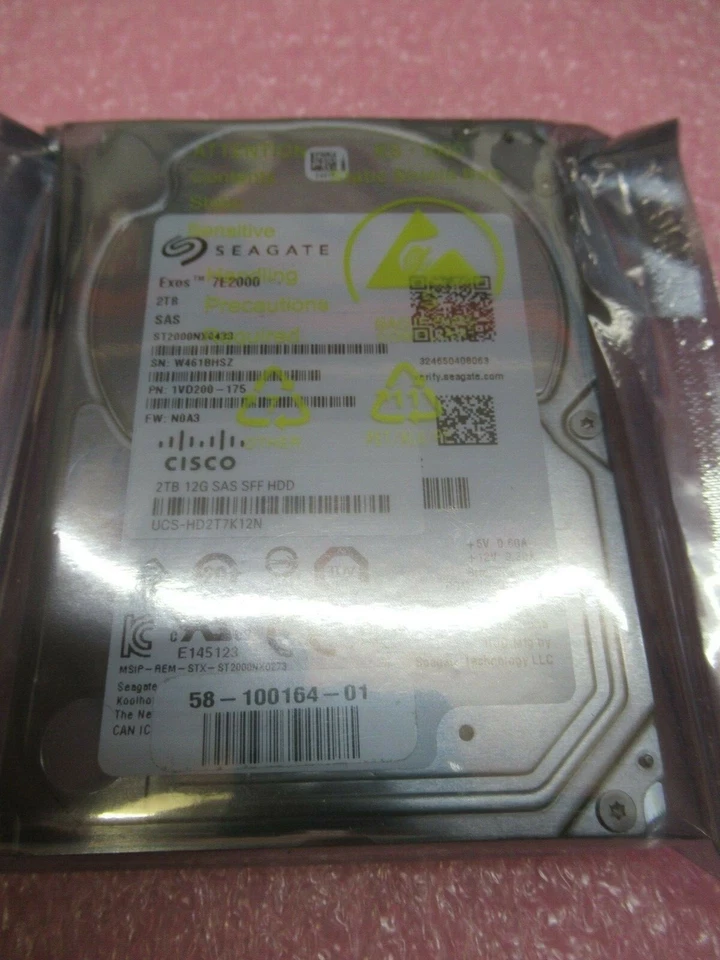 Seagate 2TB Enterprise Capacity 2.5" 7.2K SAS 12Gb/s ST2000NX0433 1VD200-175 - Image 1 of 4