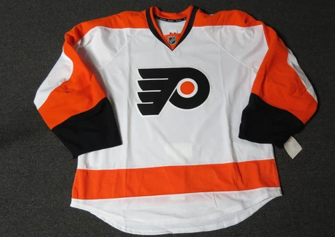 New Philadelphia Flyers Authentic Team Issued Reebok Edge 2.0 Hockey Jersey NHL Cover